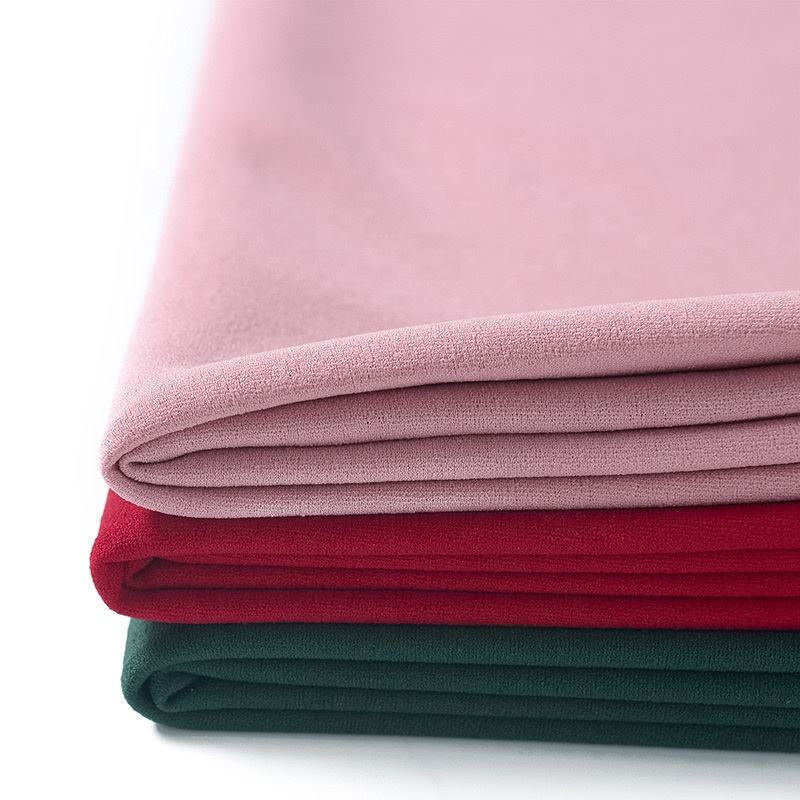 Delantex Knitted scuba Crepe PD Fabric FALSE TWIST MOSS CREPE Scuba Fabric Fashion Knitted Fabric