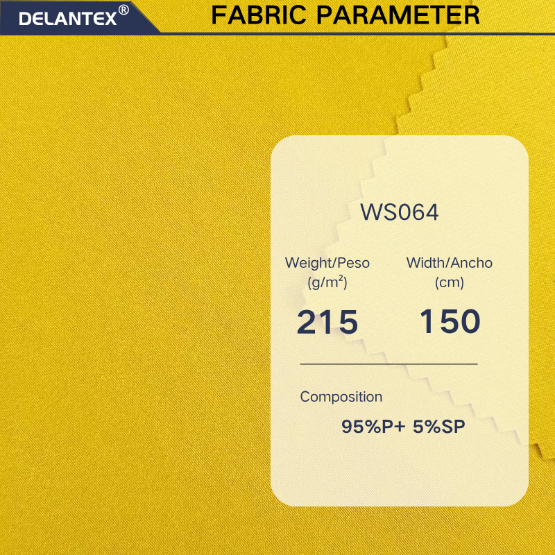 Delantex Elastic 95%Polyester 5%Spandex Soft Scuba Fabric for Sports Wear Free Sample