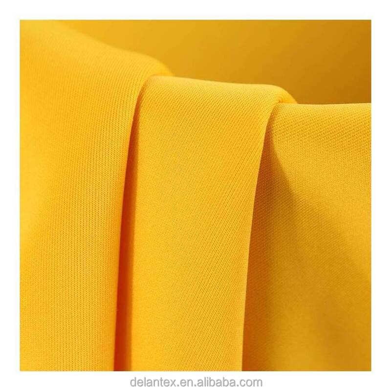 Delantex New Fashion Sandwich Air Layer Stretch Scuba Knitted Polyester Fabric for Garment