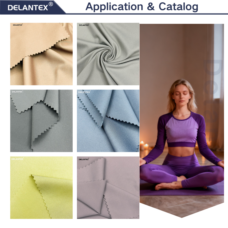 Delantex 150cm 100gsm 73%nylon 27%spandex Blue Lightweight Fabric Yoga Gym Fabric