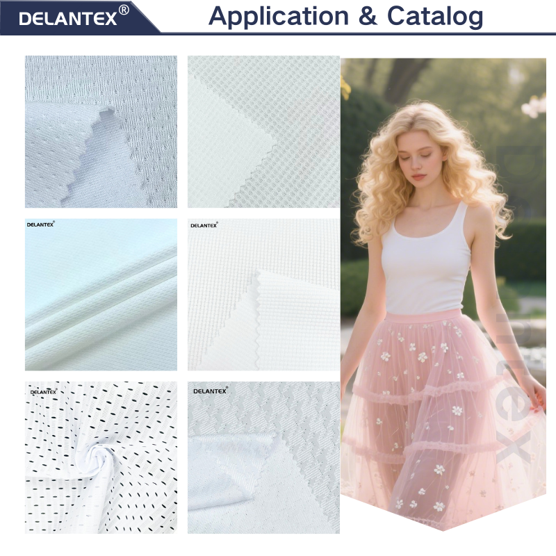 Delantex 105gsm Anti Static Reactance Tear Breathable Sports Fabric
