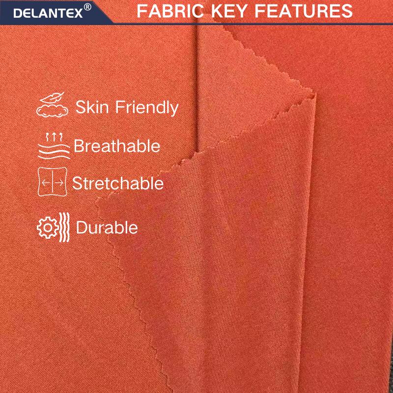 Delantex ITY SINGLE JERSEY 153cm 200gsm Women's Top Fabric Anti-static Material