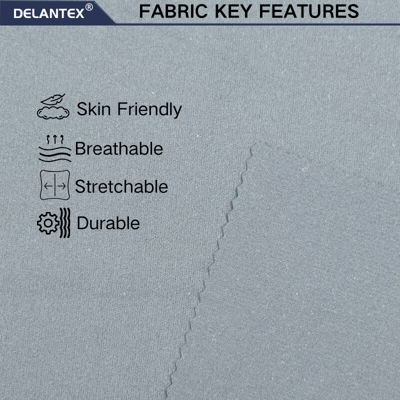 Delantex 140gsm 82%nylon 18%spandex High Quality Yoga Clothing Fabric