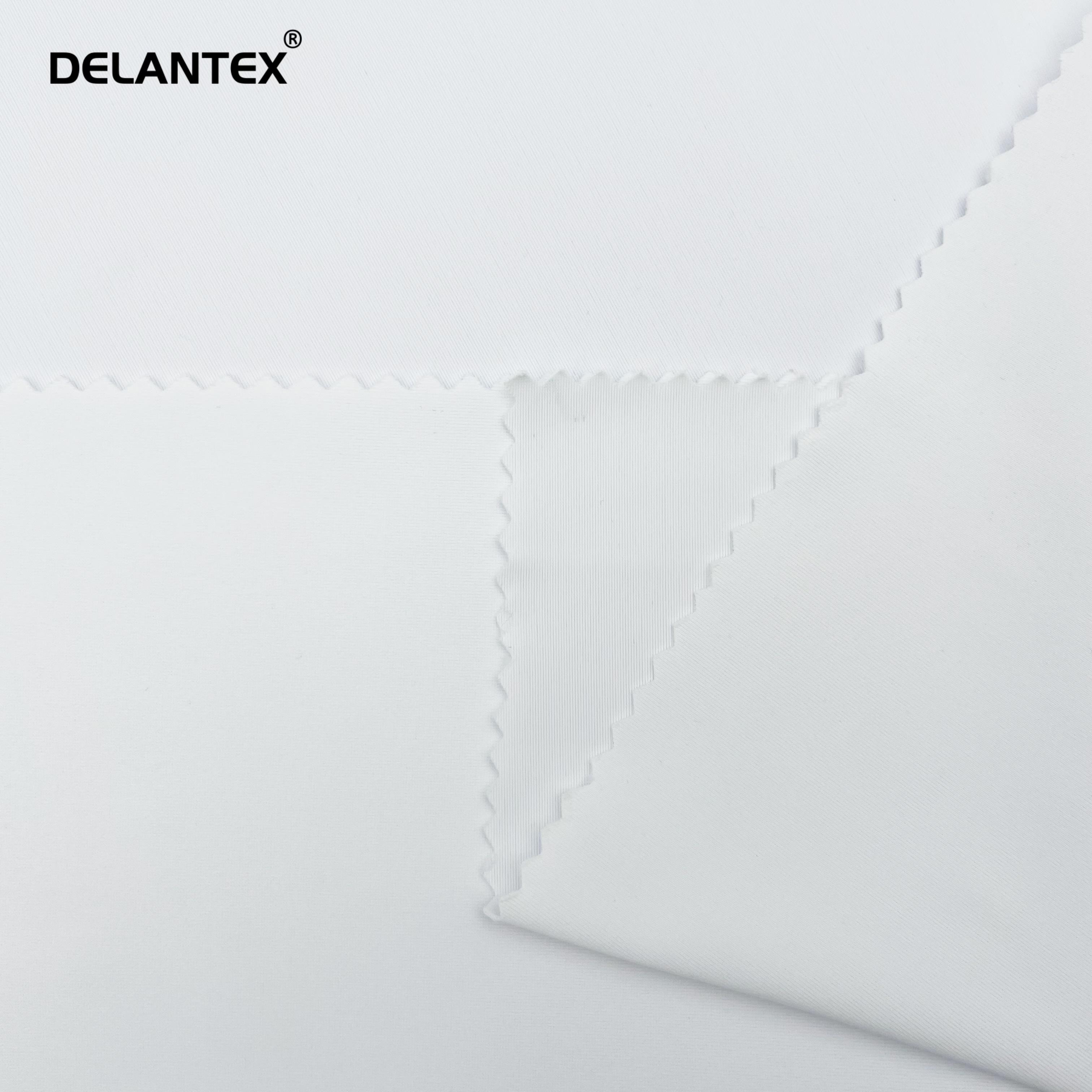 Delantex 80%Polyester 20% Spandex 50D Interlock White Sublimation Fabric for Printing Anti Yellow