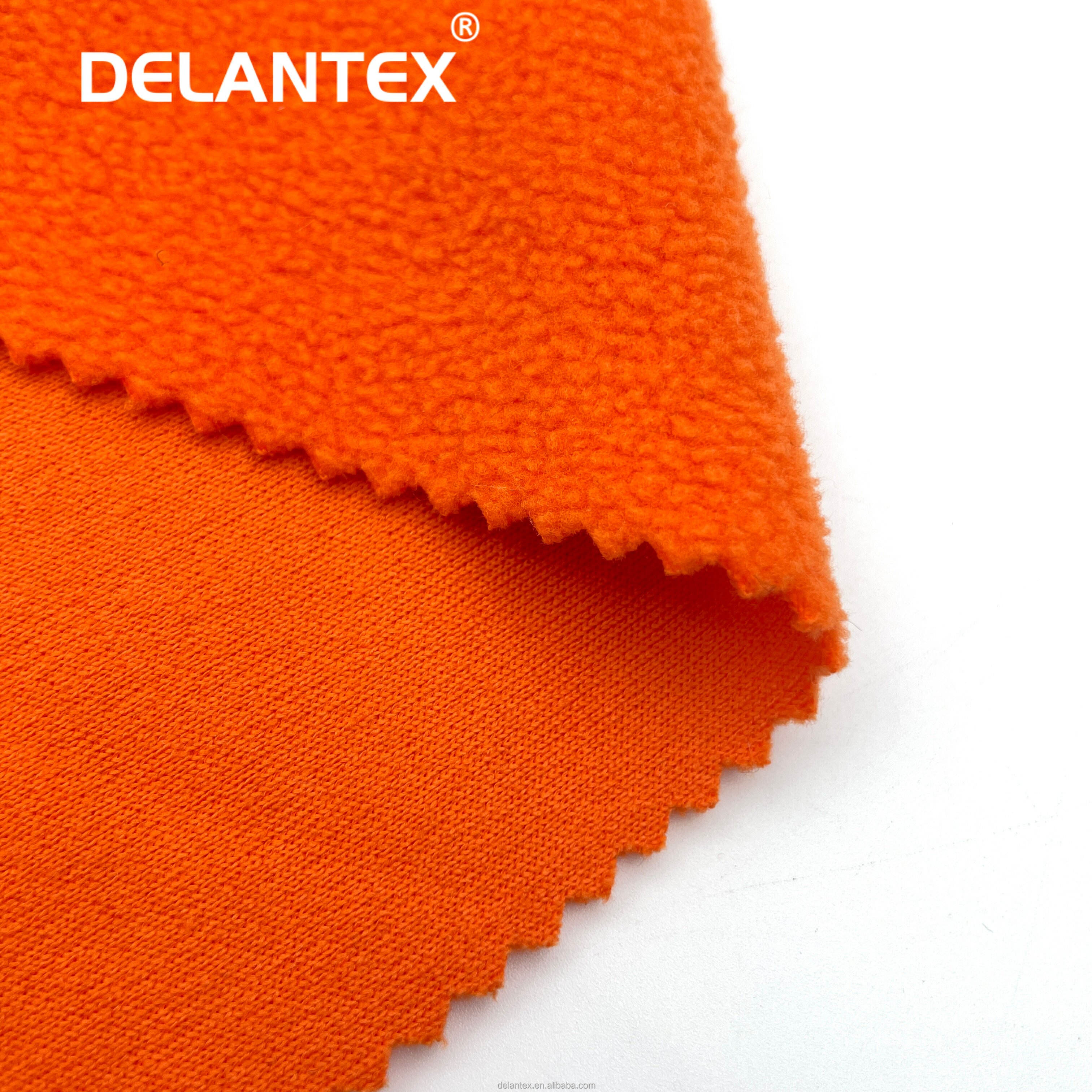 Delantex Single Sided Brushed 1 Side Polar Fleece Zipper Jacket for Sale Fabric