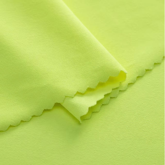 Delantex Custom Bright Color 180GSM DTY Polyester Stretch Knitted Plain Dye Single Jersey Fabric for T-Shirt