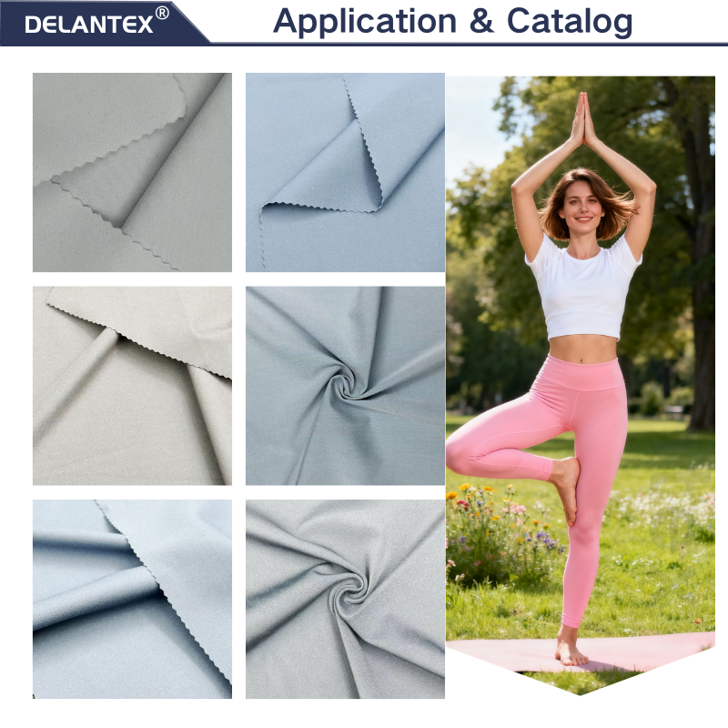Delantex Wholesale of Knitted Fabric 135cm 100gsm Breathable and Quick Drying Fabric