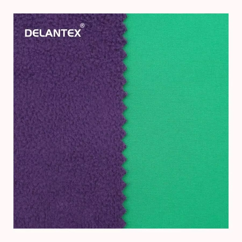 Delantex Winter Outer Work Sport Woven 100D Spandex TPU 100 % Polyester 3 Layer Laminate Softshell Polar Bonded Jacket