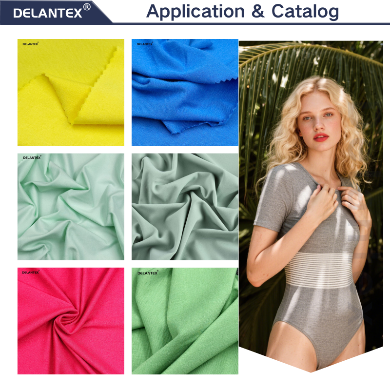Delantex 4 Way Nylon Spandex Fabric Gym 165gsm 160cm Soft Comfortable Stretch Fabric
