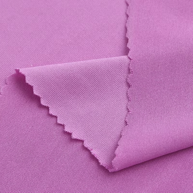 Stretch Cationic Single 100%Polyester Jersey Weft Knit Fabric for Outdoor Sports