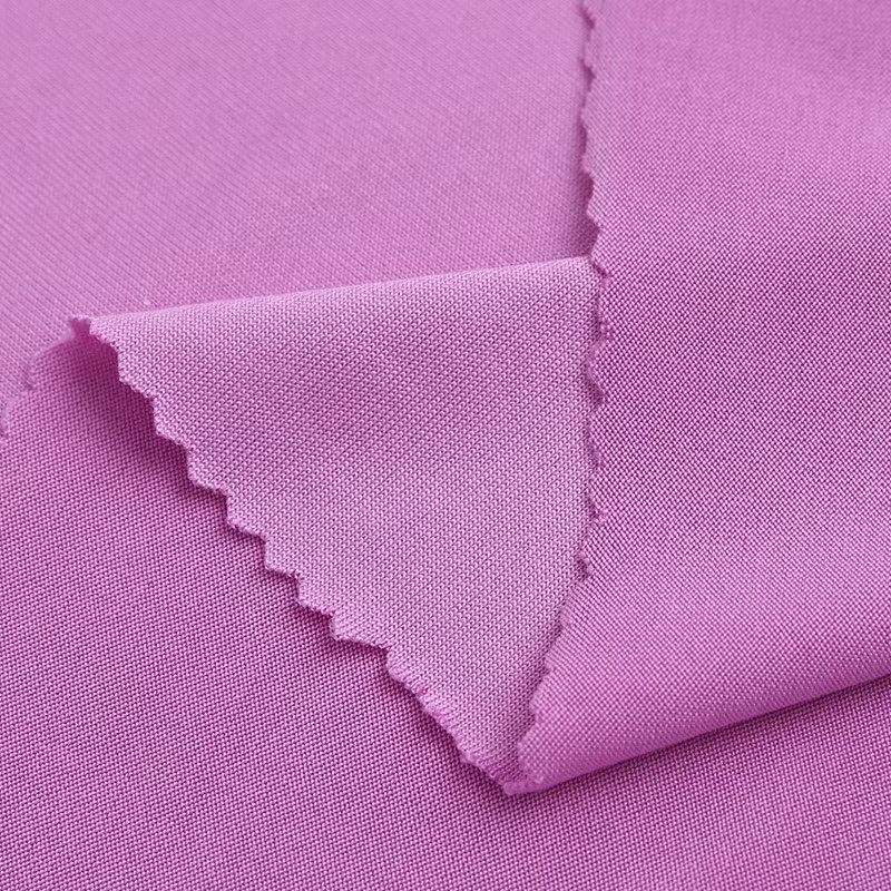 Stretch Cationic Single 100%Polyester Jersey Weft Knit Fabric for Outdoor Sports
