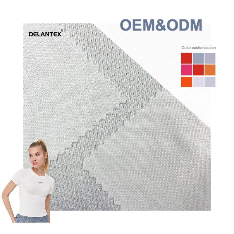 Delantex Professional Knitted 100% Polyester Poly Mesh Net Bird Eye Mesh Micro Pique Slim Fabric