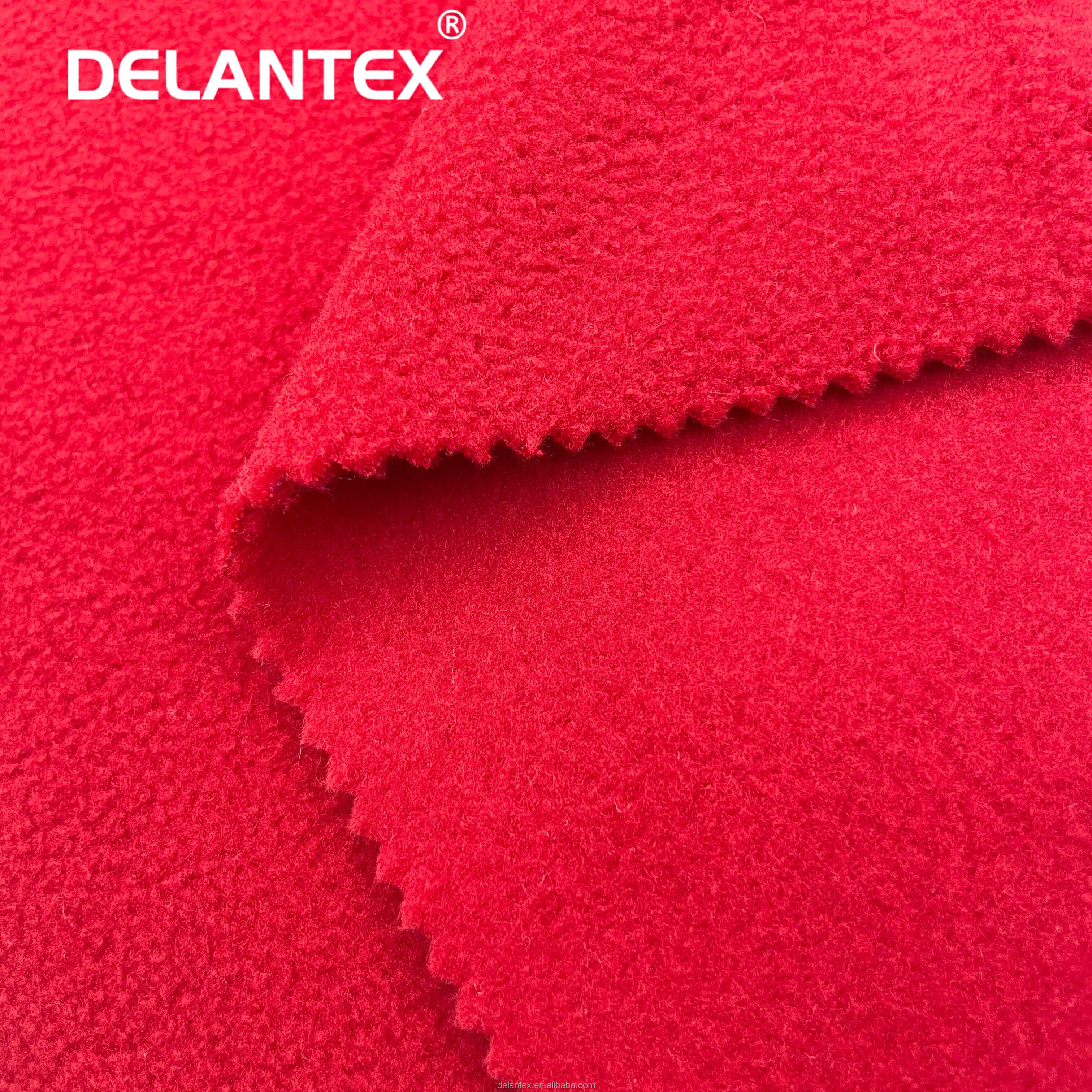 Delantex Hot Sale Good Quality Polyester Fleece Fabric Make to Order Design