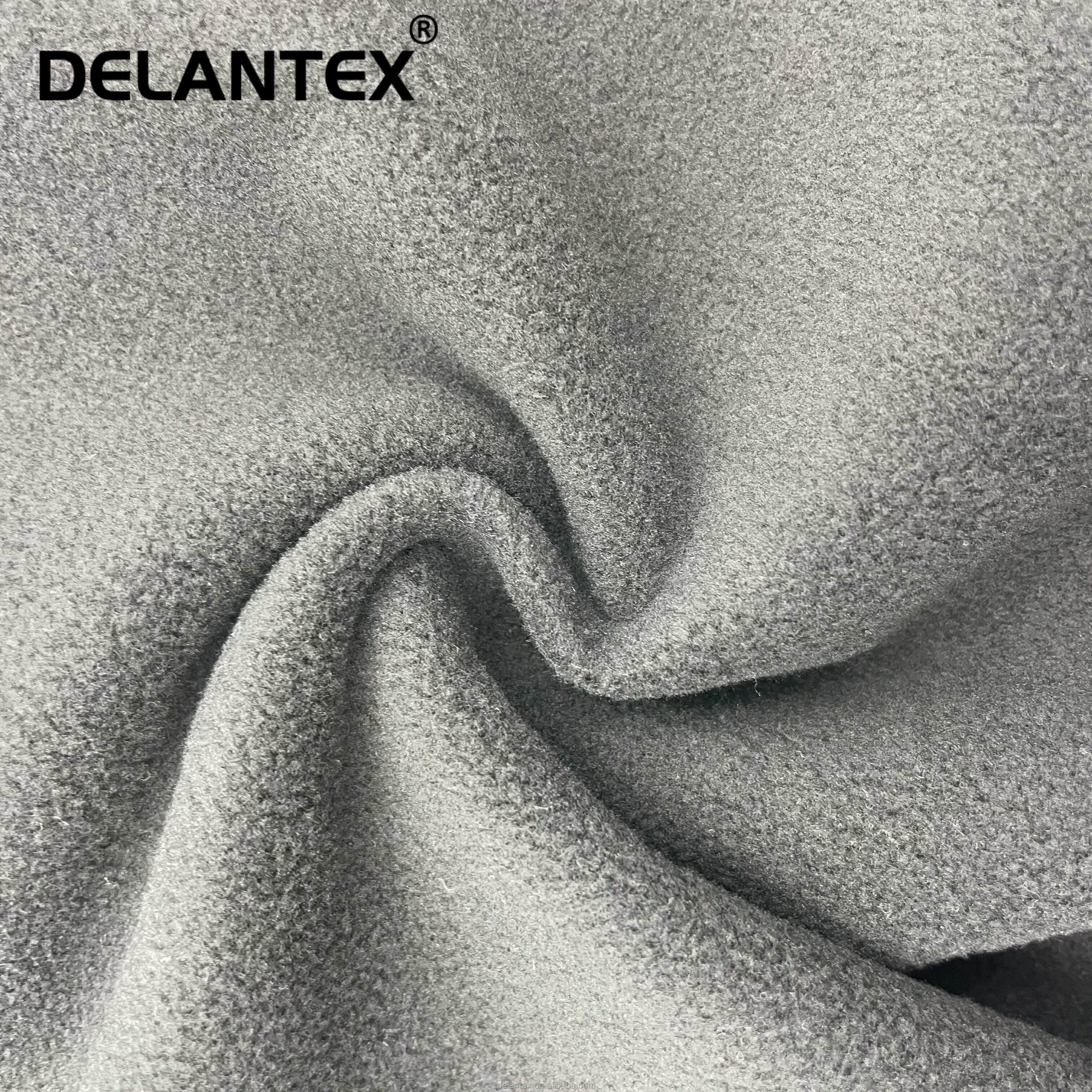 Delantex Customized 4 Way Spandex Polar Fleece Laminated Boned Softshell Polyester Fabric