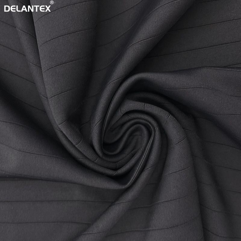 Delantex 86%polyester 14%spandex Strip Yoga Swim Fabric Smooth and Comfortable to the Touch