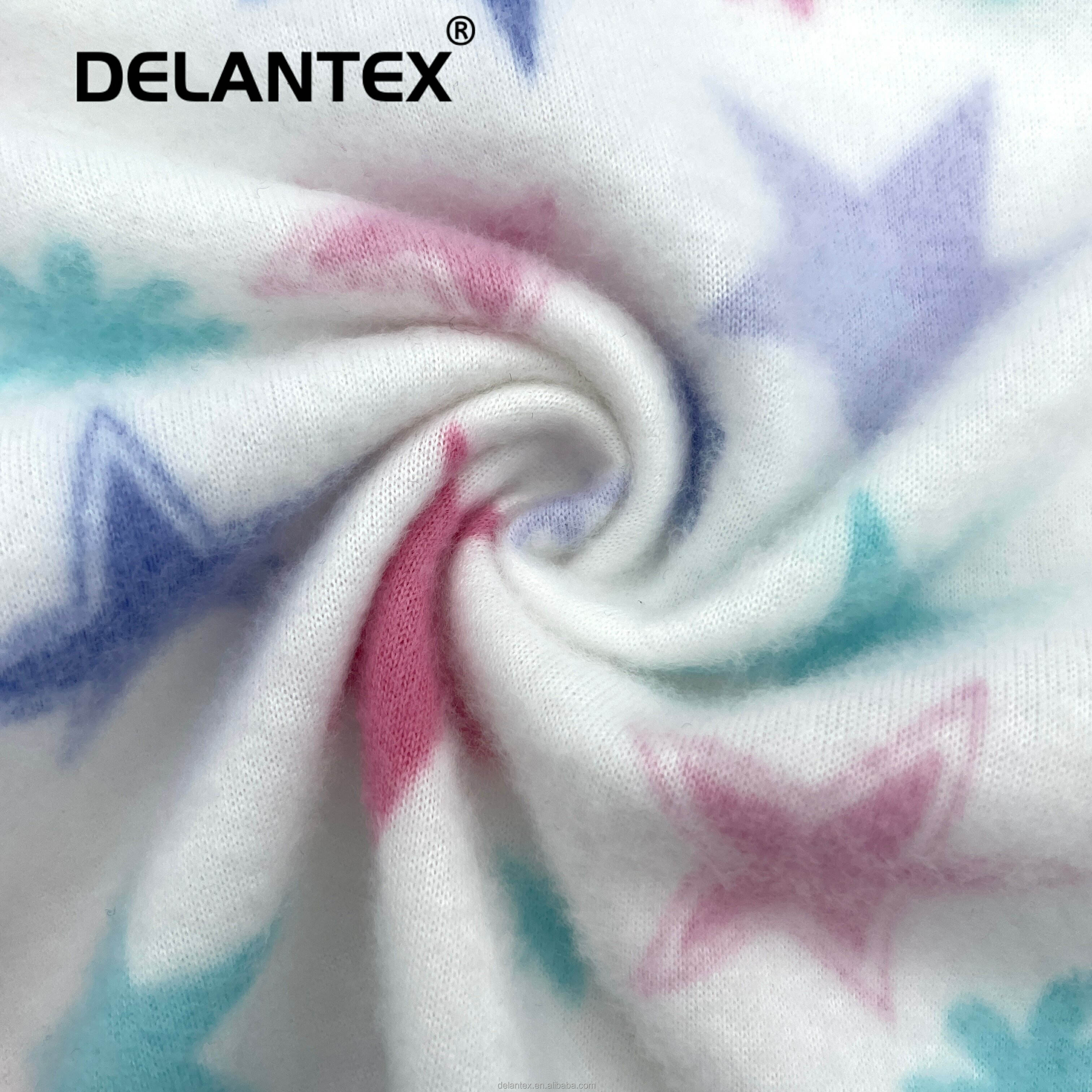 Delantex 150D/96F FDY Digital Printing Wholesale Anti Pill Fleece Fabric Manufacturer