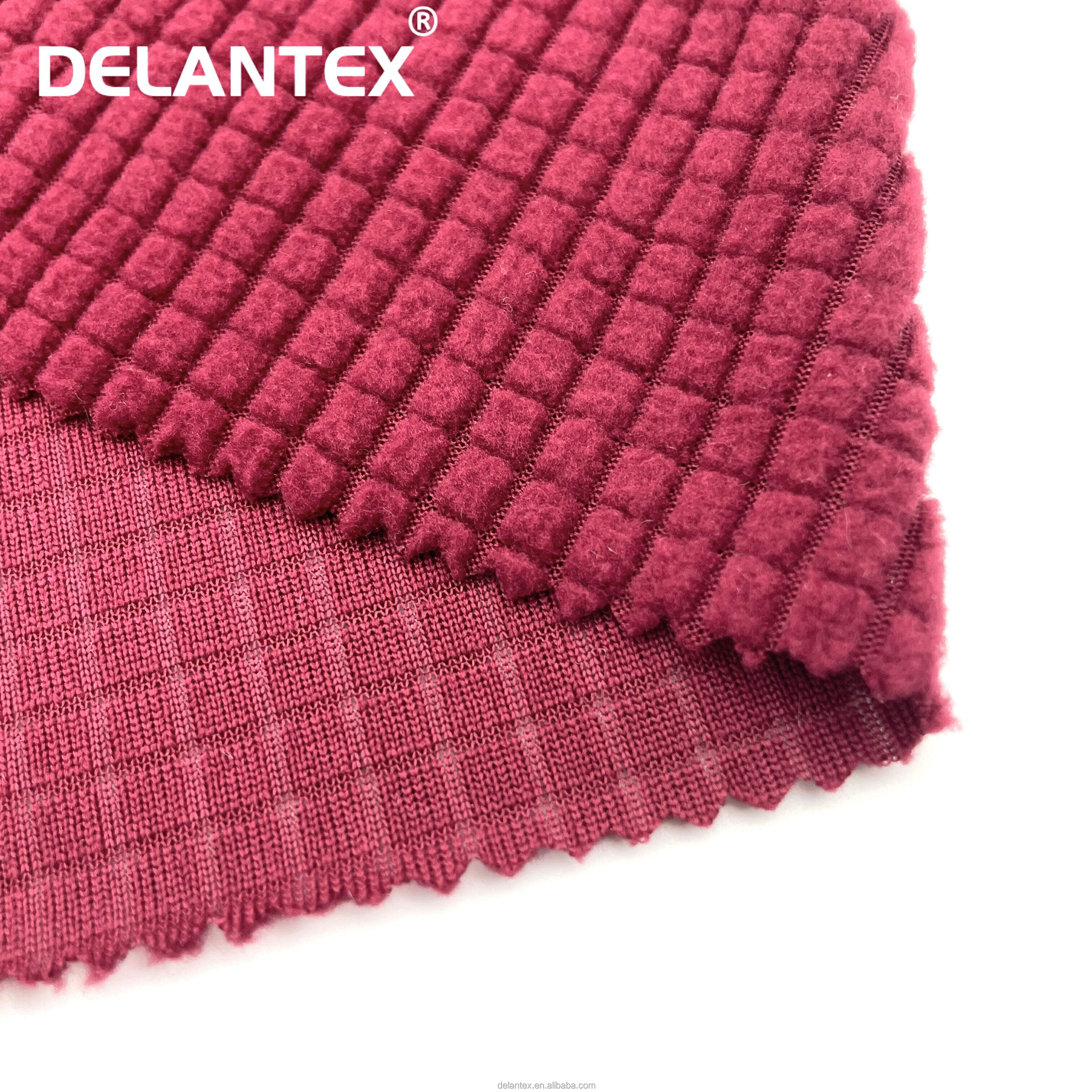 Delantex Micro Polar Plush Fleece Fabric for Hoodie and Home Textile