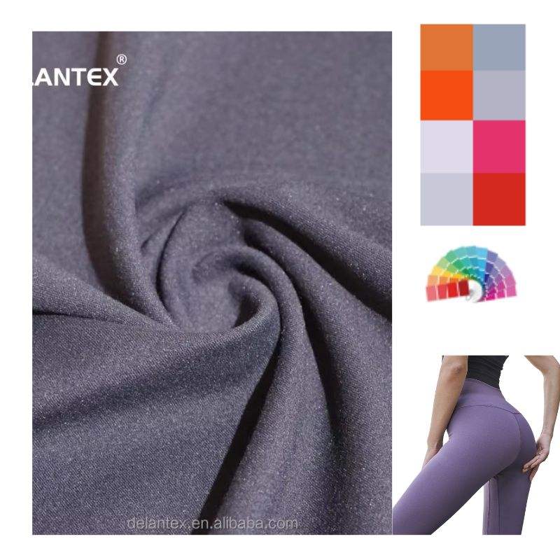 Delantex Hot Sale High Quality 18%Spandex 82%nylon Fabric for Women 230GSM Soft Anti-wrinkle Material and Fabric
