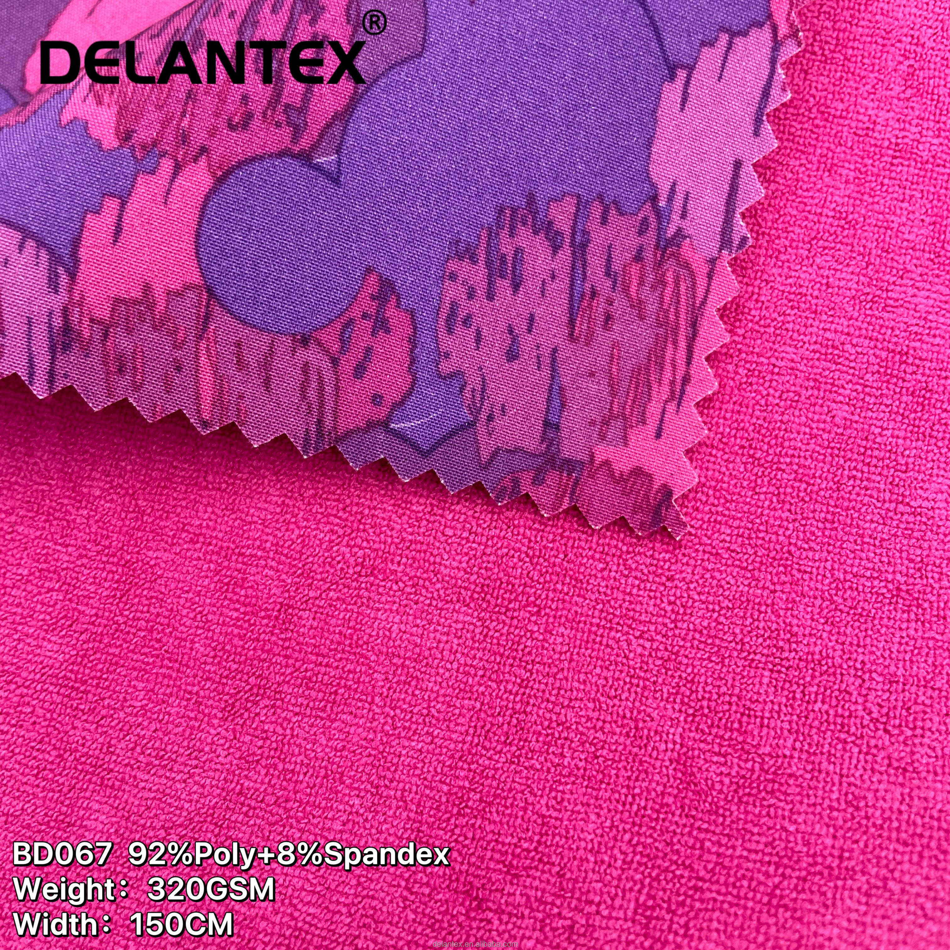 Water Proofing Printed Softshell Bonded Terry Fabric for Winter Outdoor Jacket