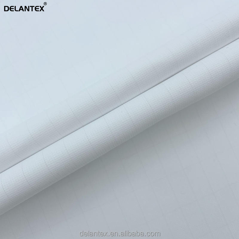 White Drape Poly Electric Conduction Moisture Wicking Fabric for Workwear