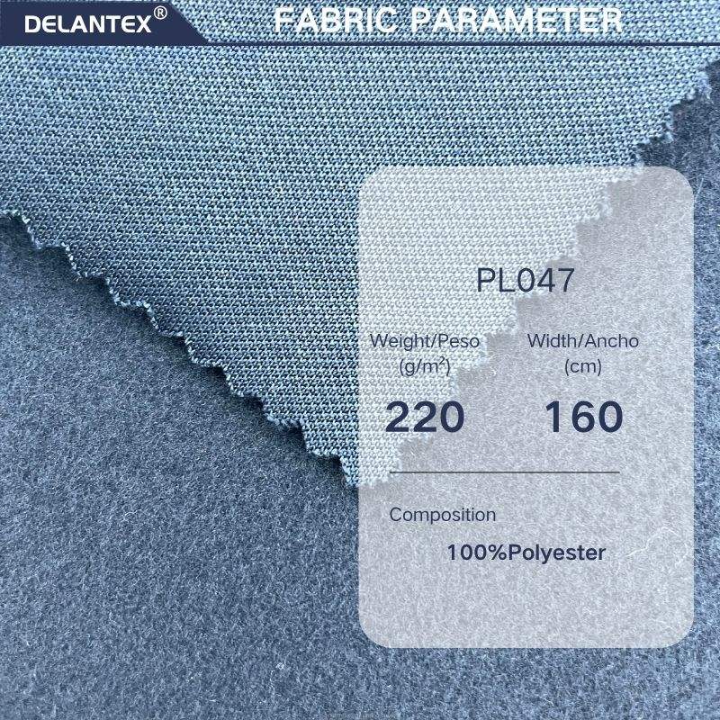Delantex Micro Polar 150D/96F DTY Printed One Side Brushed Fleece Fabric