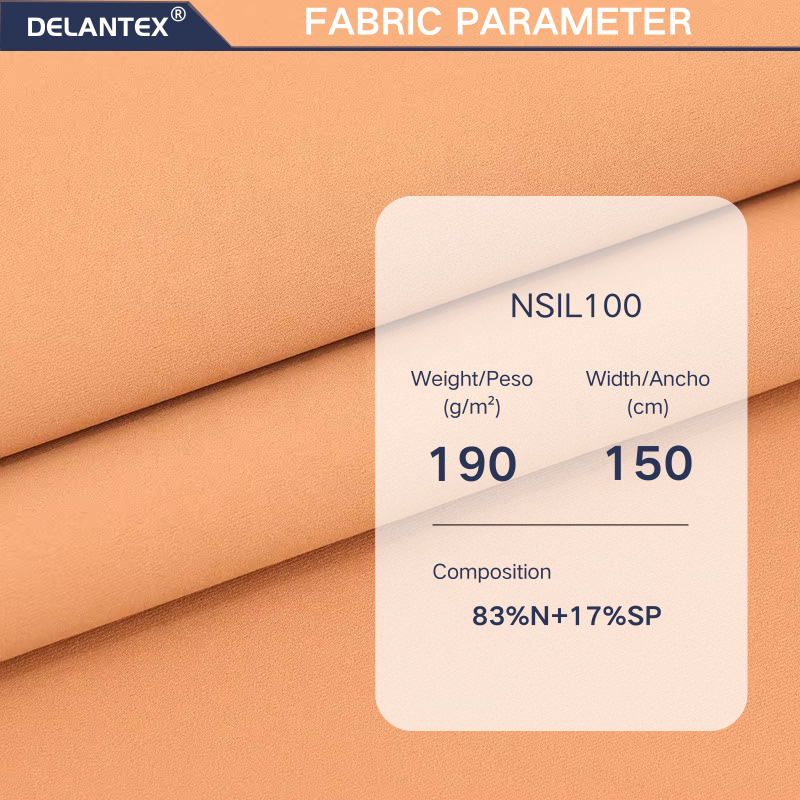 Delantex 83%nylon 17%spandex Nylon Yoga Fabrics High Quality Stretch Material