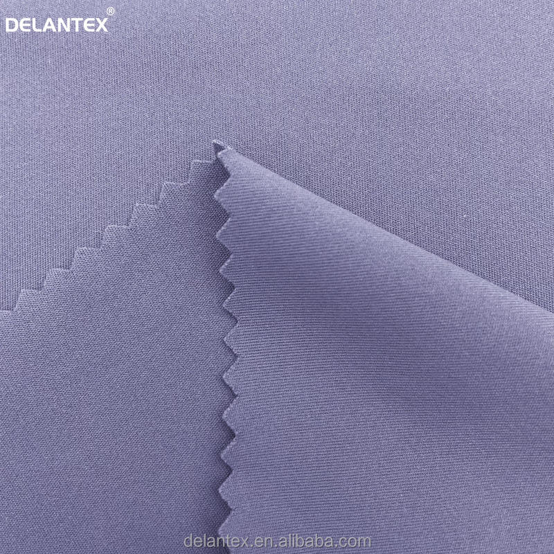 Delantex Hot Sale 80% Nylon 20% Spandex Interlock Fabric , Solid Knitting Interlock for Yoga Wear 160GSM