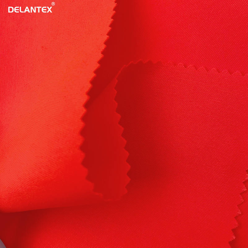Delantex Medium Weight 230GSM Orange Polyester Woven Workwear Fabric for Housekeeping Uniform