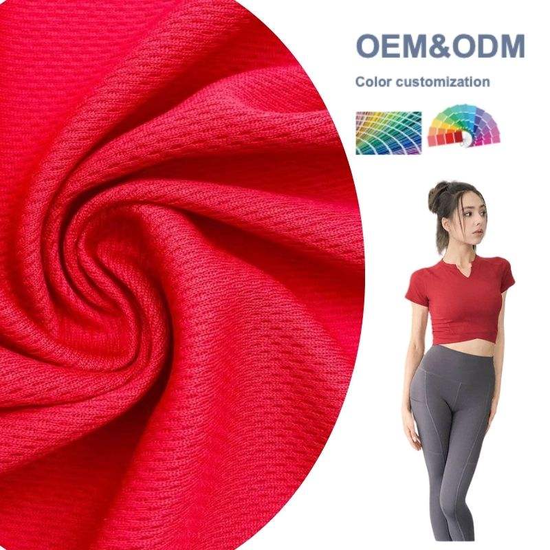 Delantex High Quality Stretch Terylene Lining Breathable Knitted Weft 100 Polyester Brid Eye Fabric Free Sample