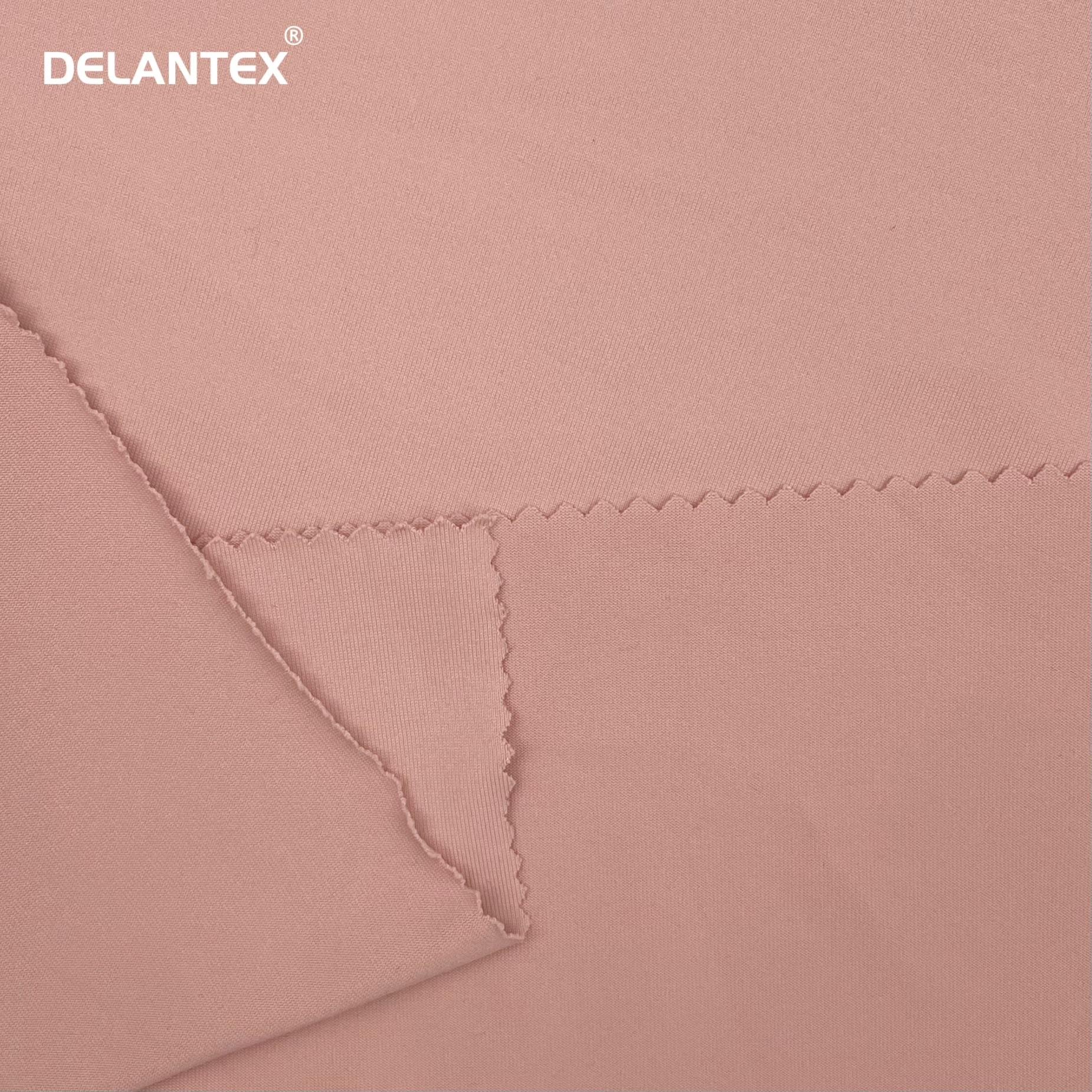 Delantex Good Price Knitted 270GSM Stretchy Double Side Brushed Print Fabric for Yoga Clothes Free Sample