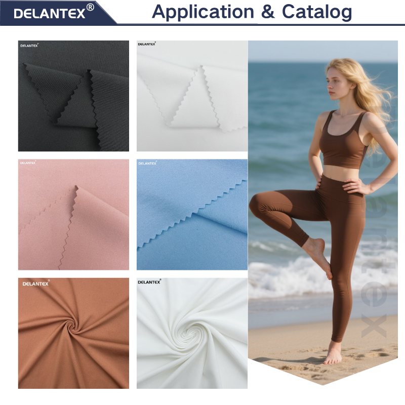 Delantex Yoga Clothing and Polyester Spendx Anti Pill Fabric Avery Popular Fabric Factory Direct Direct Sales