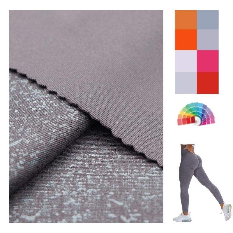 Delantex Hot Sale Interlock 4 Way Stretch Polyester Knitted Spandex Fabric Material for Swimwear Yogawear Free Sample