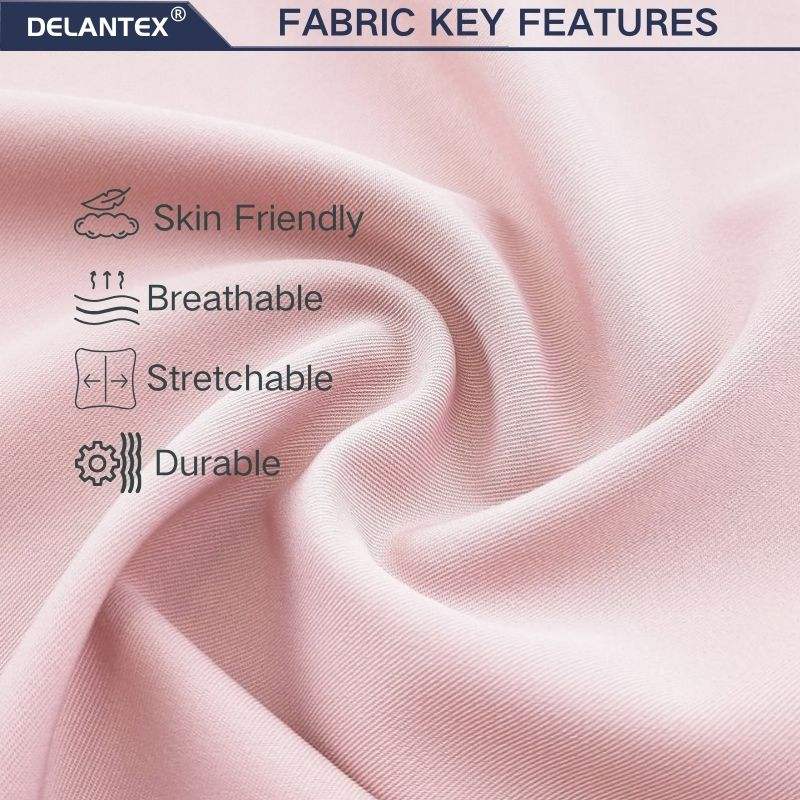 Delantex High Quality 95%Polyester 5% Spandex Durable Woven Fabric 190GSM Twill Fabric for Pant, Uniform Free Sample