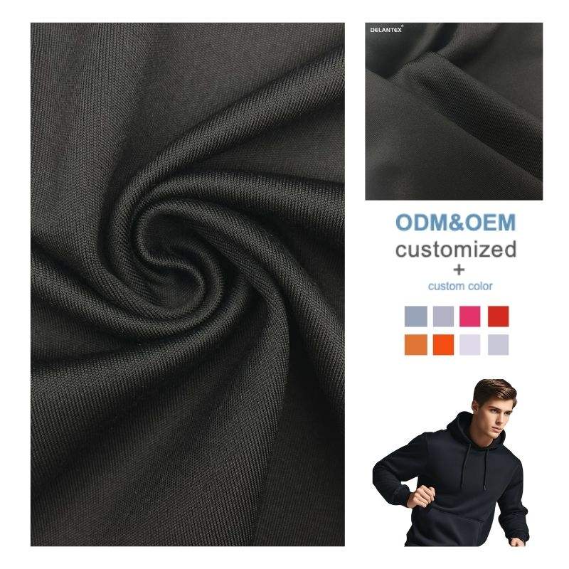 Delantex 4 Way Stretch Scuba Fabric One-Sided Brushed Fleece for Girls' Hoodie and Sportswear for Outdoor Lining and Garments