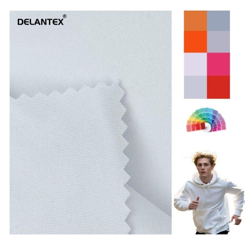 Delantex Scuba Fabric Solid Color Air-Layer Scuba Fabric 220GSM Plain Dyed for Garment