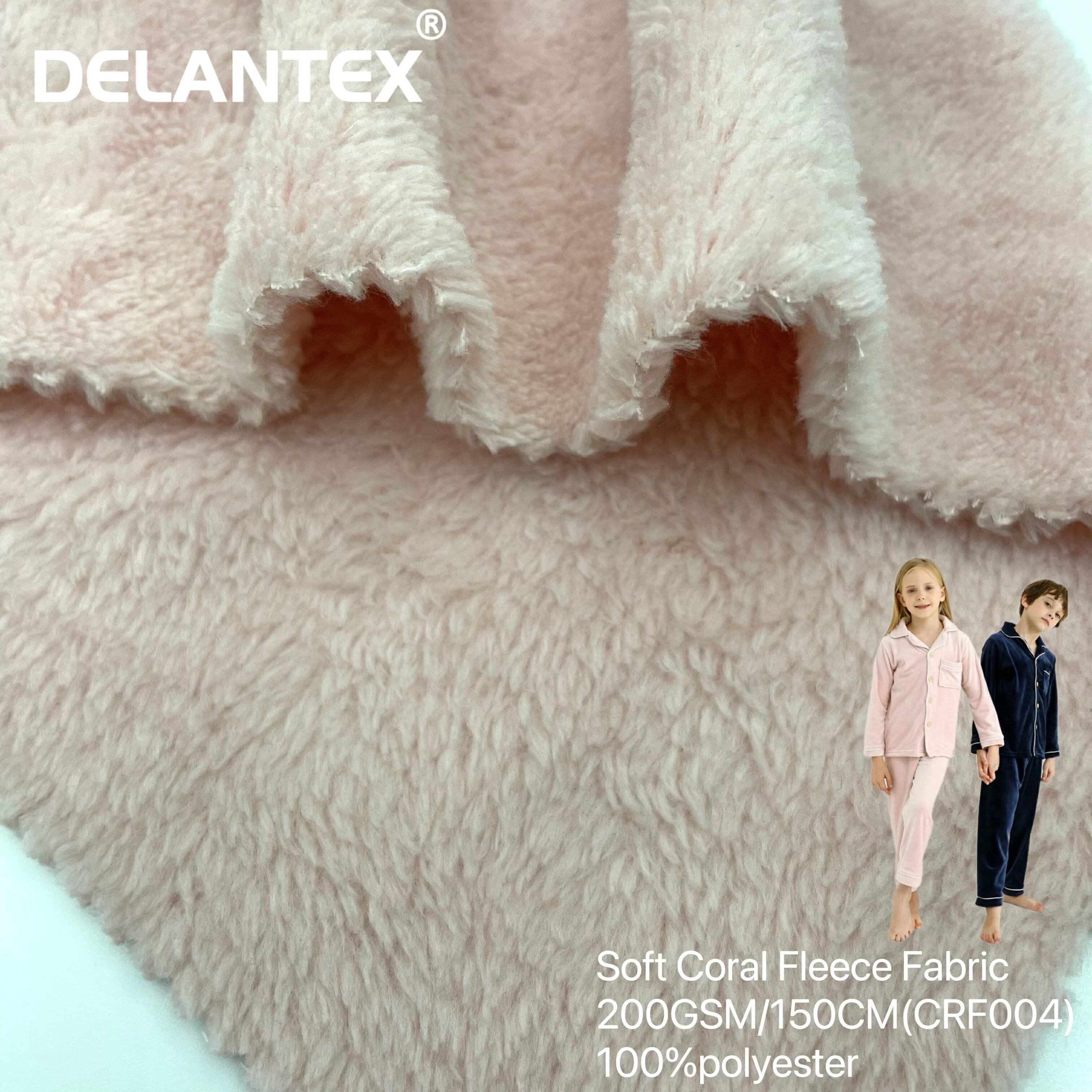 Knitted Garment 220GSM 230GSM 240GSM 250GSM 260GSM Blanket Fabric Polyester Coral Fleece Free Sample