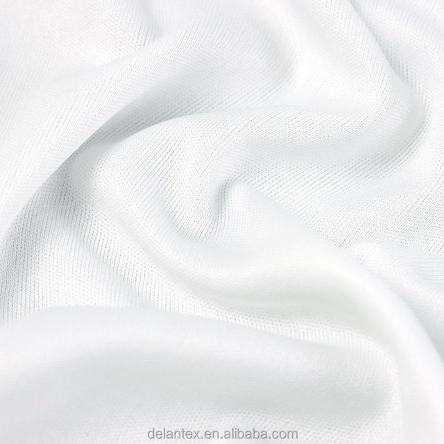 100% Polyester Interlock Sublimation White Fabric Rolls for Lining Outdoor Girls' Diapers