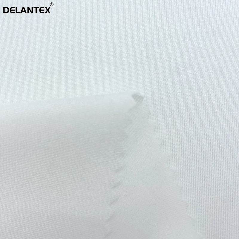 Delantex China Garment 200GSM Knitted Stretch Polyester Shinny Spandex Fabric for Polyester Sublimation Free Sample
