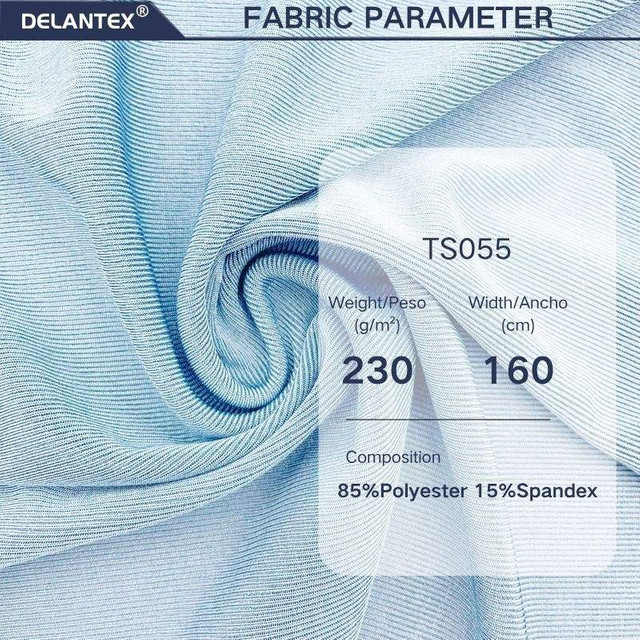 Delantex High Elastic Soft Ice Silk Rib Quick-drying Jersey Fabric Wholesaler Ice Jersey Fabric for Cool T-shirt Free Sample