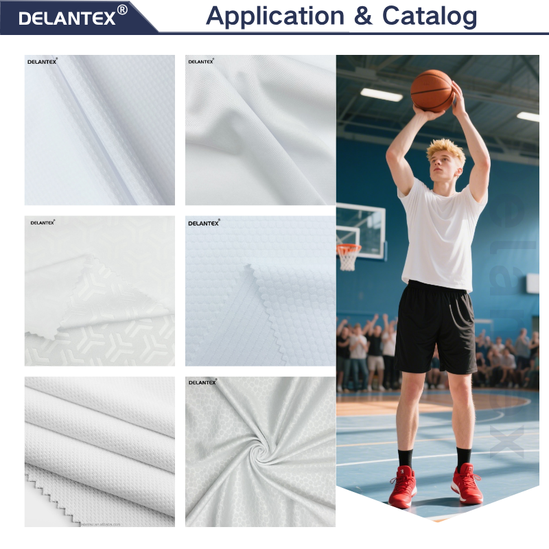 Delantex Sports Breathable 100% Polyester Mesh Interlock Fabric Factory Direct Sales, Hot Selling in Summer