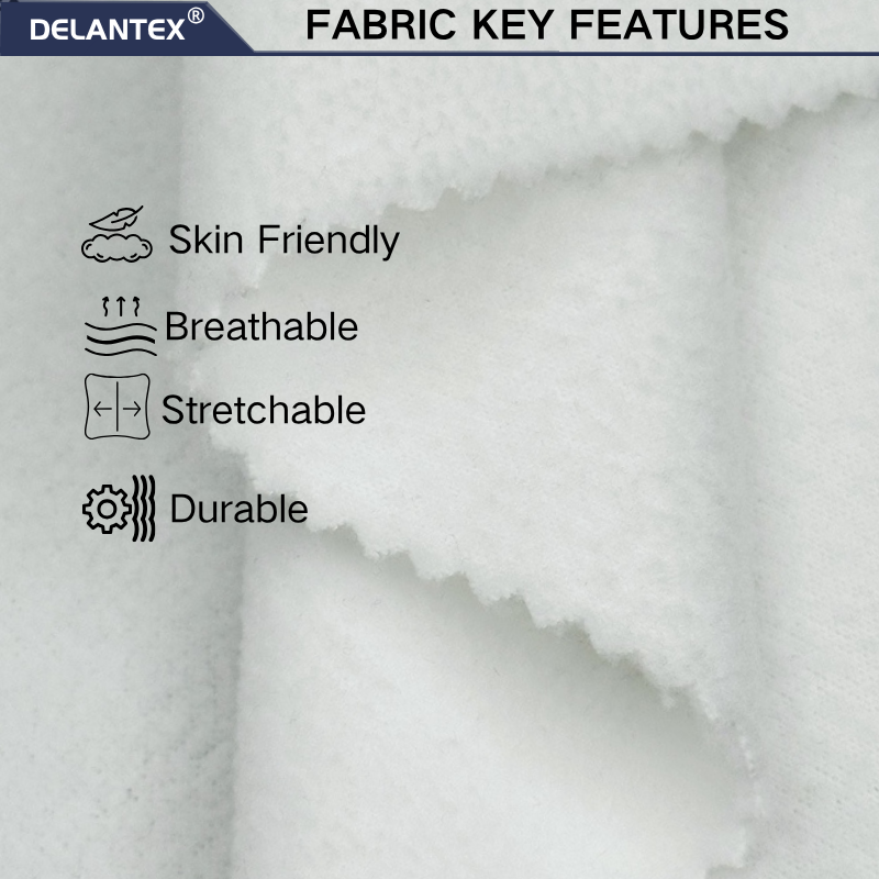 Delantex Men's Outerwear Made of 100% Polyester Fleece Material for Warmth, with Delicate and Easy to Maintain Suede Texture