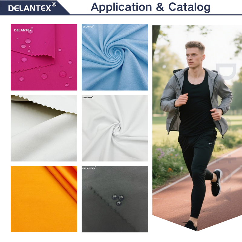 Delantex Customizable Color Hiking Pants Fabric, Windproof, Lightweight, Portable, Skin Friendly and Comfortable