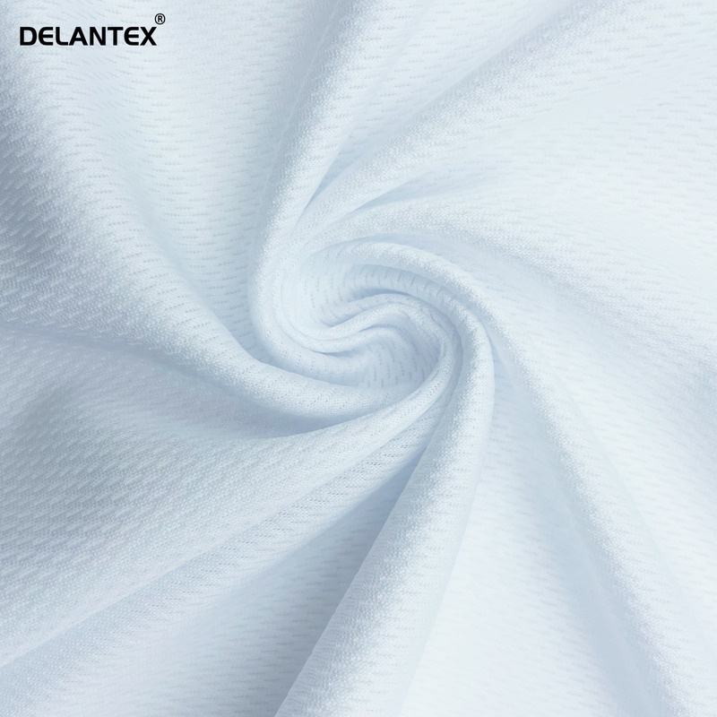 Plain Dyed Garment Polyester Knitted White Breathable Mesh Material Fabric Free Sample