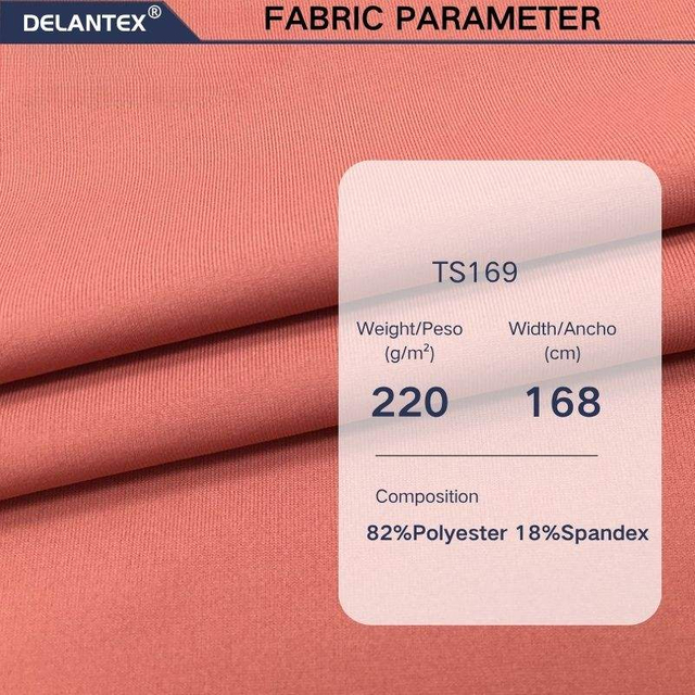 Delantex Stretch High-density Needle Breathable Plain Fabric for Yoga Leggings Sportswear