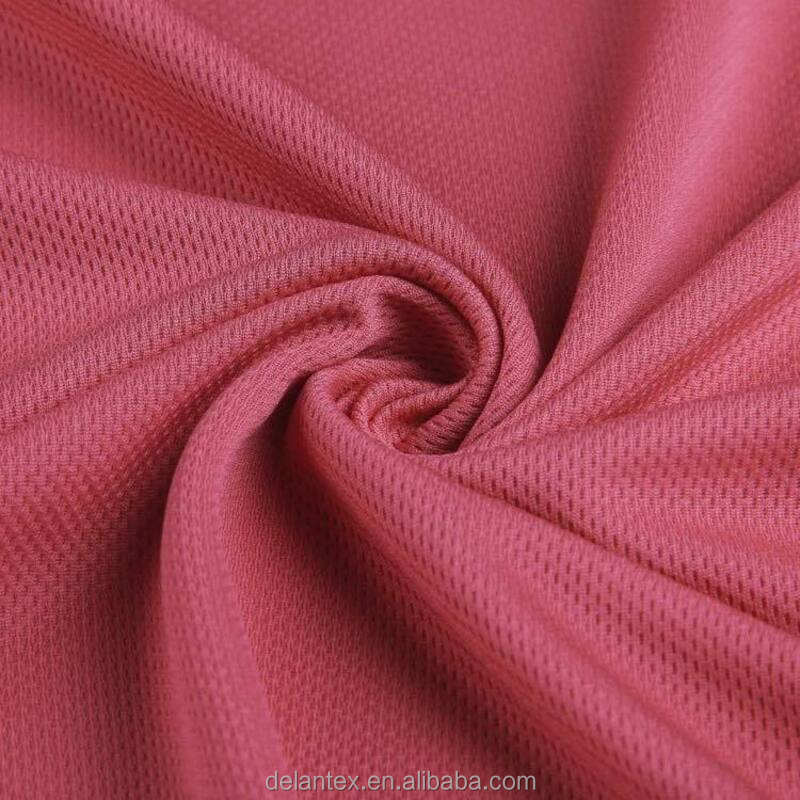 Delantex Bird Eye Mesh Football Jersey Fabric Material for T Shirt Free Sample