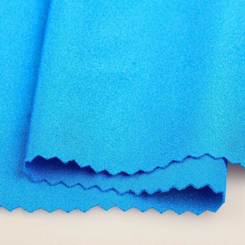 Crystal Satin Stretch Shiny Polyester Jersey Fabric for Swimsuit Dance Wear Free Sample