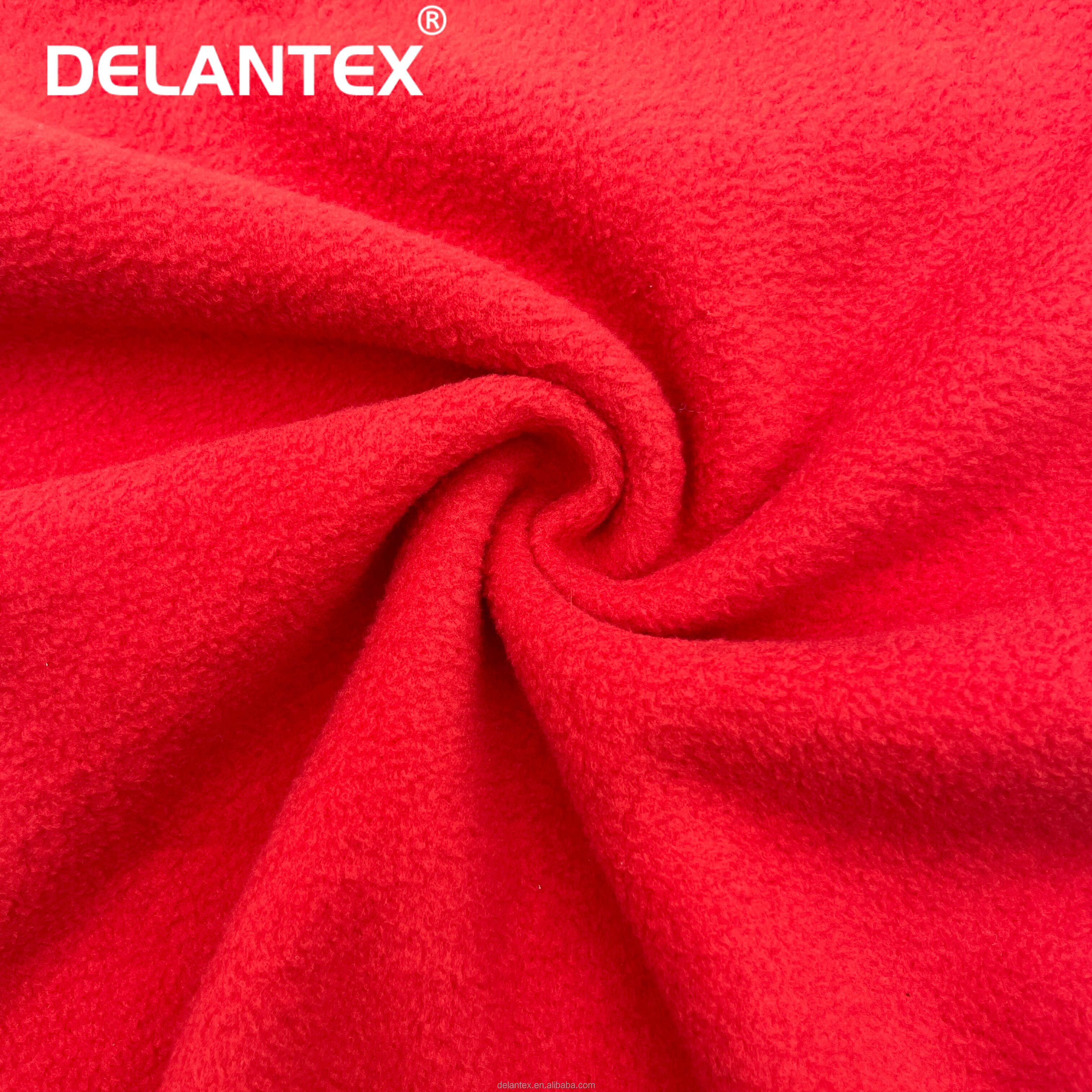 Delantex 150D/144f Moisture Wicking Anti Pill Polar Fleece Fabric Super Soft for Garment Free Sample