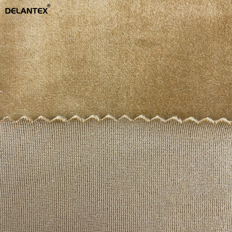 Delantex Elastic Super Soft Tricot Velvet Fabric for Blanket,sofa Cover and Garment Free Sample