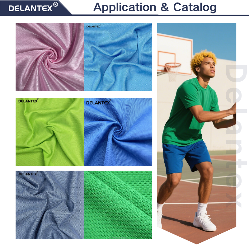 Delantex Polyester Mesh Fabric for Sublimation Football Jersey Material