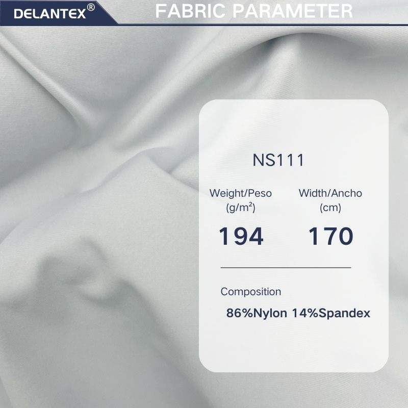 Delantex Breathable FDY Nylon Spandex 4-way-stretch Fabric for Skin Friendly Sportswear